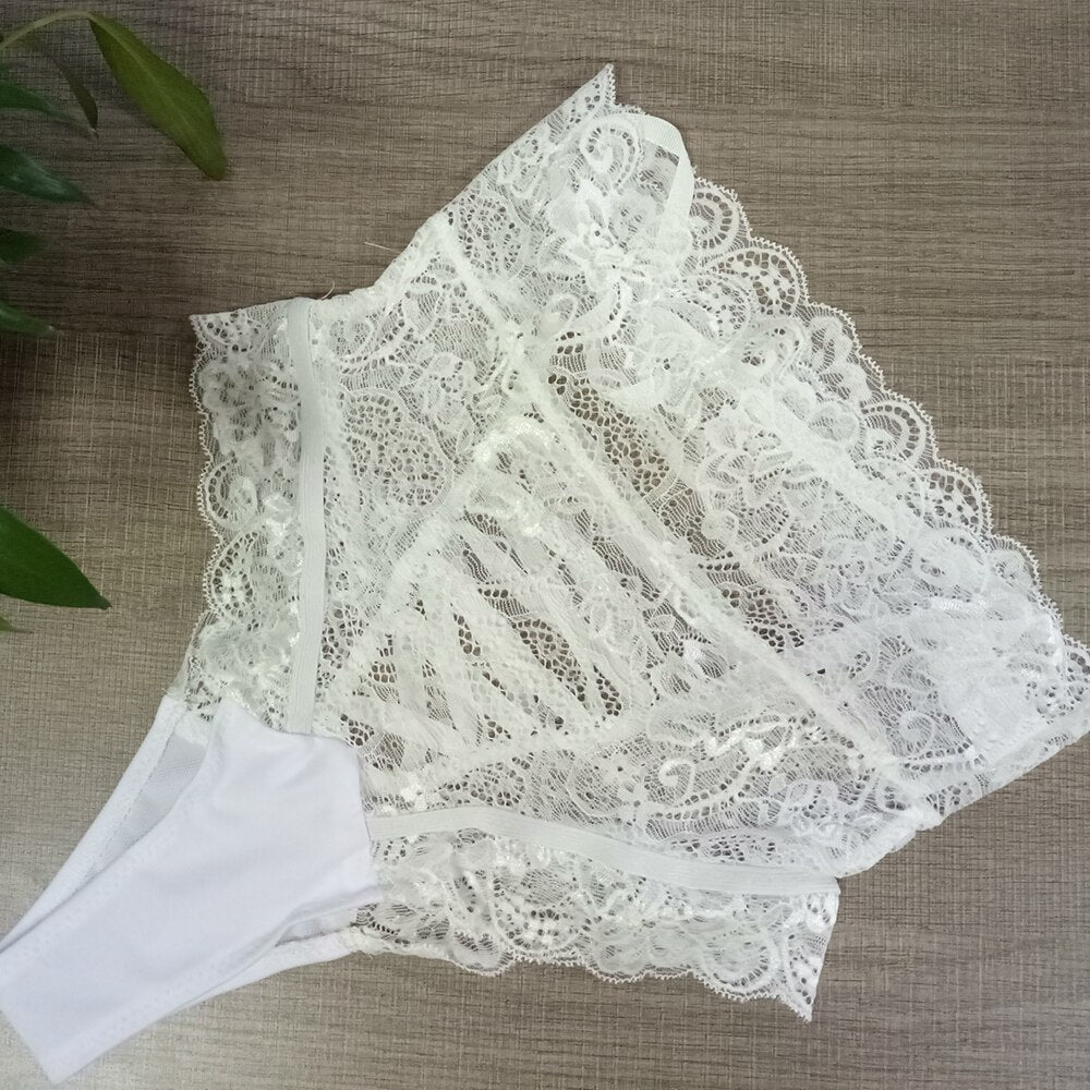 Culotte taille-haute dentelle-Velonjara-Secret