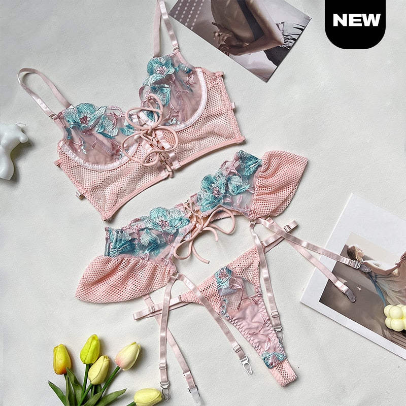 Ensemble lingerie 3pcs-Velonjara-Secret