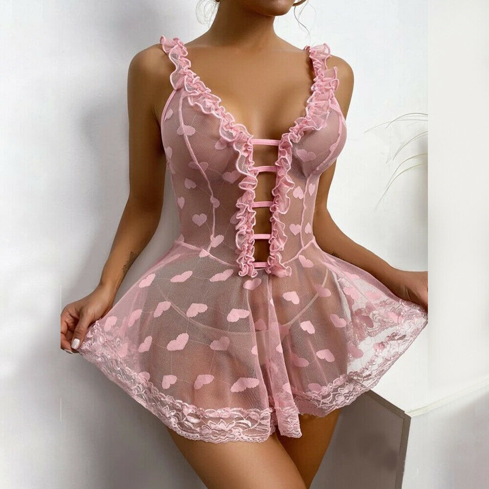 Nuisette dentelle ouverte-Velonjara-Secret