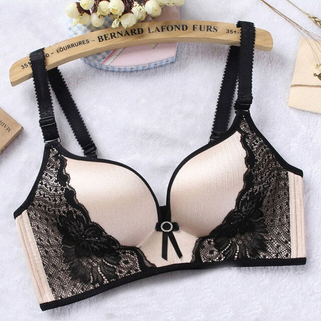 Lace bra wire free B C cup Lingerie-Avenue