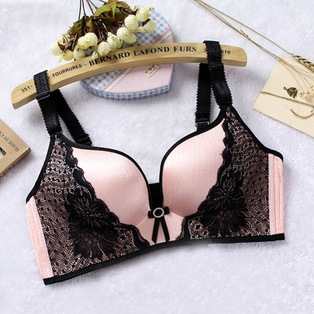 Lace bra wire free B C cup Lingerie-Avenue