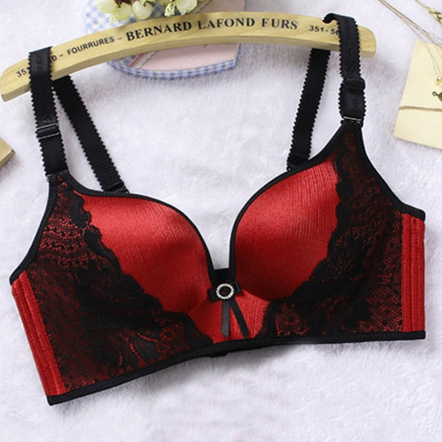 Lace bra wire free B C cup Lingerie-Avenue
