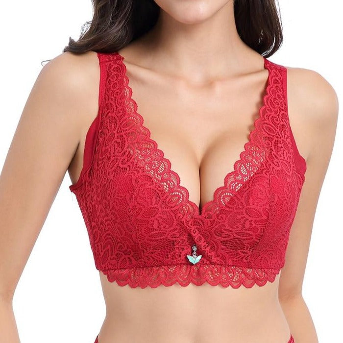 Ultra thin lace bra sexy plus size Lingerie-Avenue