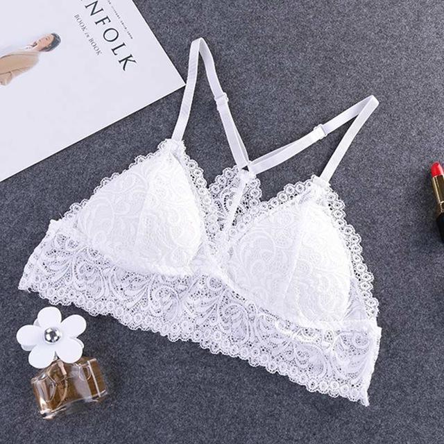Bralette nylon et dentelle-Velonjara-Secret