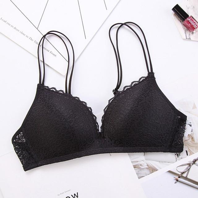 Bralette coton et dentelle-Velonjara-Secret
