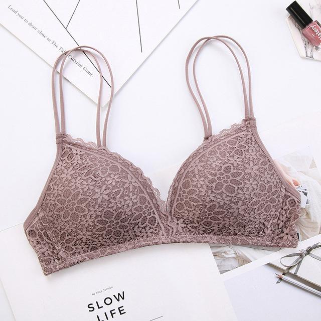 Bralette coton et dentelle-Velonjara-Secret