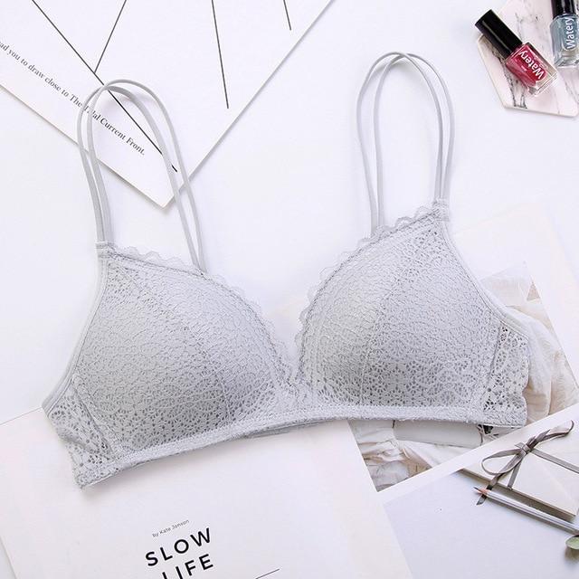 Bralette coton et dentelle-Velonjara-Secret